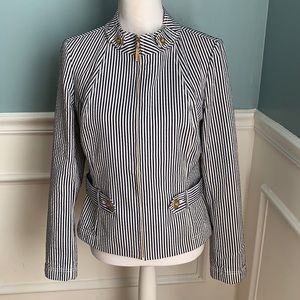 St. John Lightweight Striped Blazer
